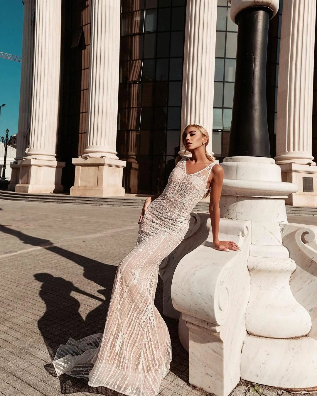 Wedding Dresses Hamilton luxurious Satin, lace, Mikado and tulle