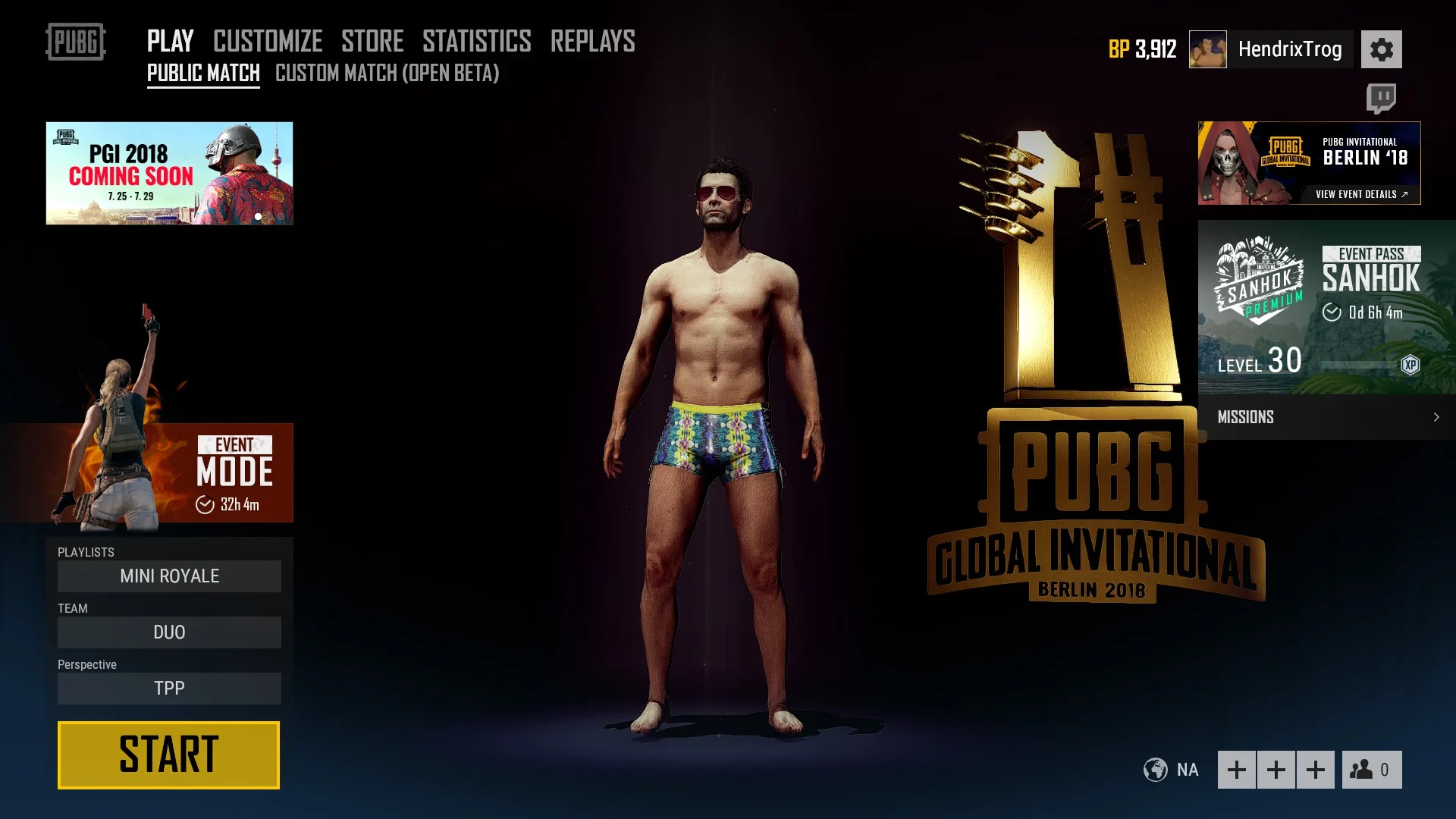 I made it to Level 30 and all I got were these swim trunks