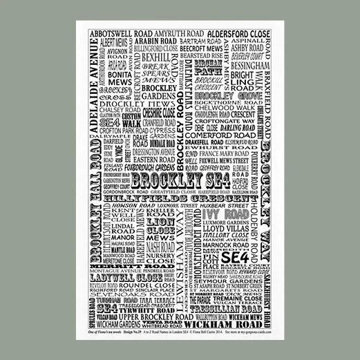 Postcode Tea Towels