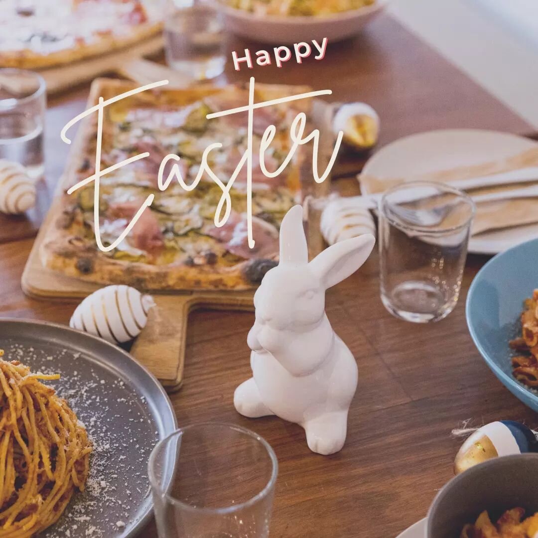 Happy Easter!&nbsp;Wishing you an egg-stra special day filled with family, laughter, and of course, chocolate!

We are closed today and tomorrow, but we'll be open again on Tuesday from 4pm, so if you don't feel like cooking after the long weekend, c