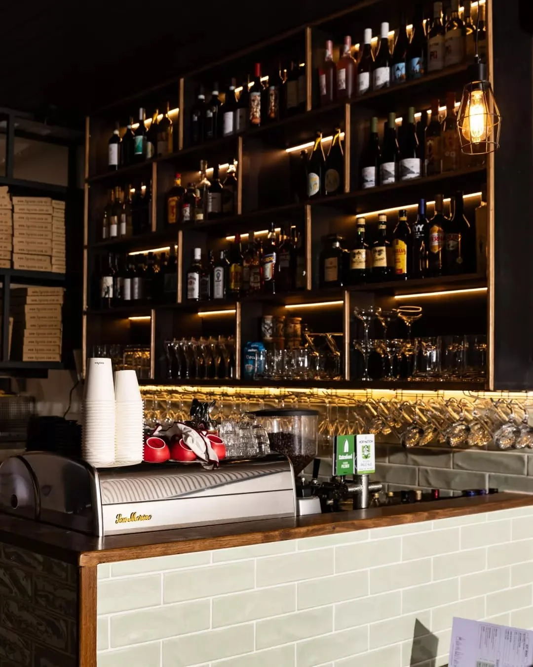 Pizza might be our first love, but our bar comes a close second.

Wines to pair with every slice, ice-cold beers, classic cocktails, and a coffee to finish. Consider your night sorted.