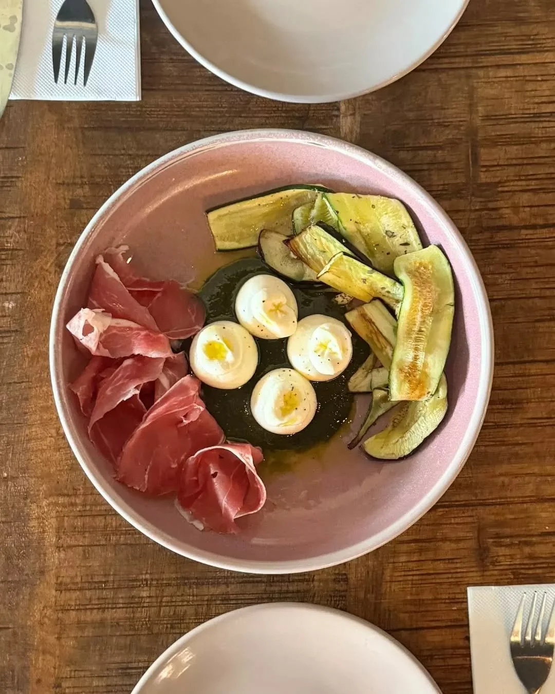 On the menu this month: The Burrata
An antipasto dish for two with baby burrata, silky prosciutto &amp; grilled zucchini on a bed of house-made 3 GRAINS pesto.

Simple, delicious &amp; perfect for sharing (or not 😉)

Available for dine-in at both Wi