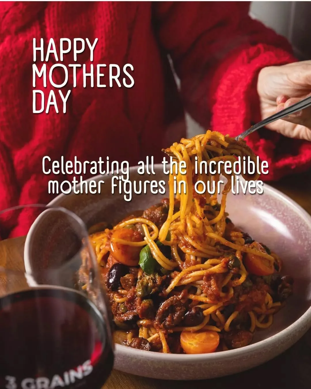 Celebrate Mother&rsquo;s Day with something she will truly enjoy 💐

Bookings are open now, so treat your mum to her favourite Roman pizza for lunch or dinner at 3 GRAINS. Gather the family, relax, and make it a day she will love.

Reserve your table