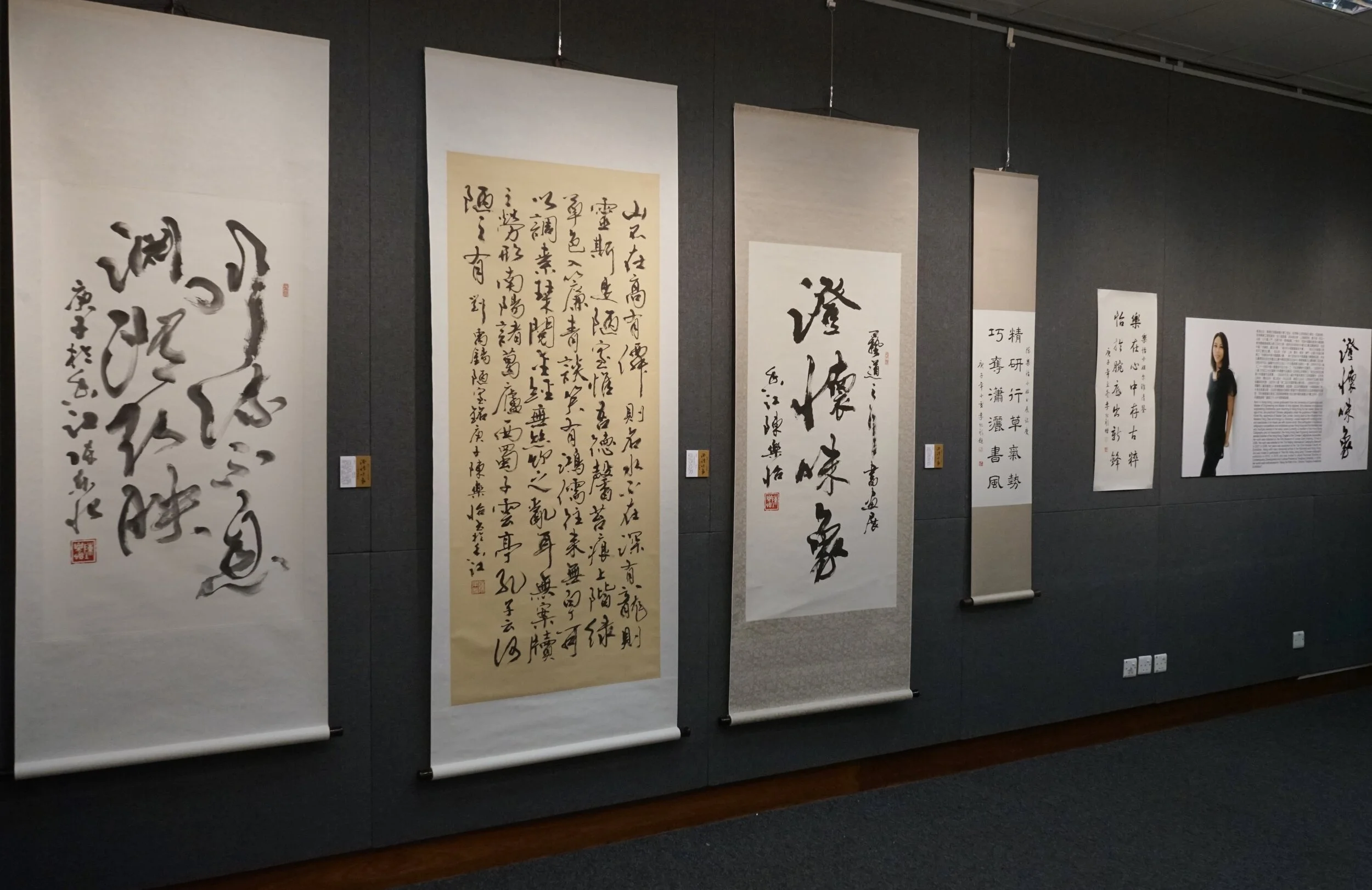 2020年11月7至9日假座中環香港大會堂高座七字樓展覽館舉行「藝道之行—澄懷味象四人書畫邀請展」 