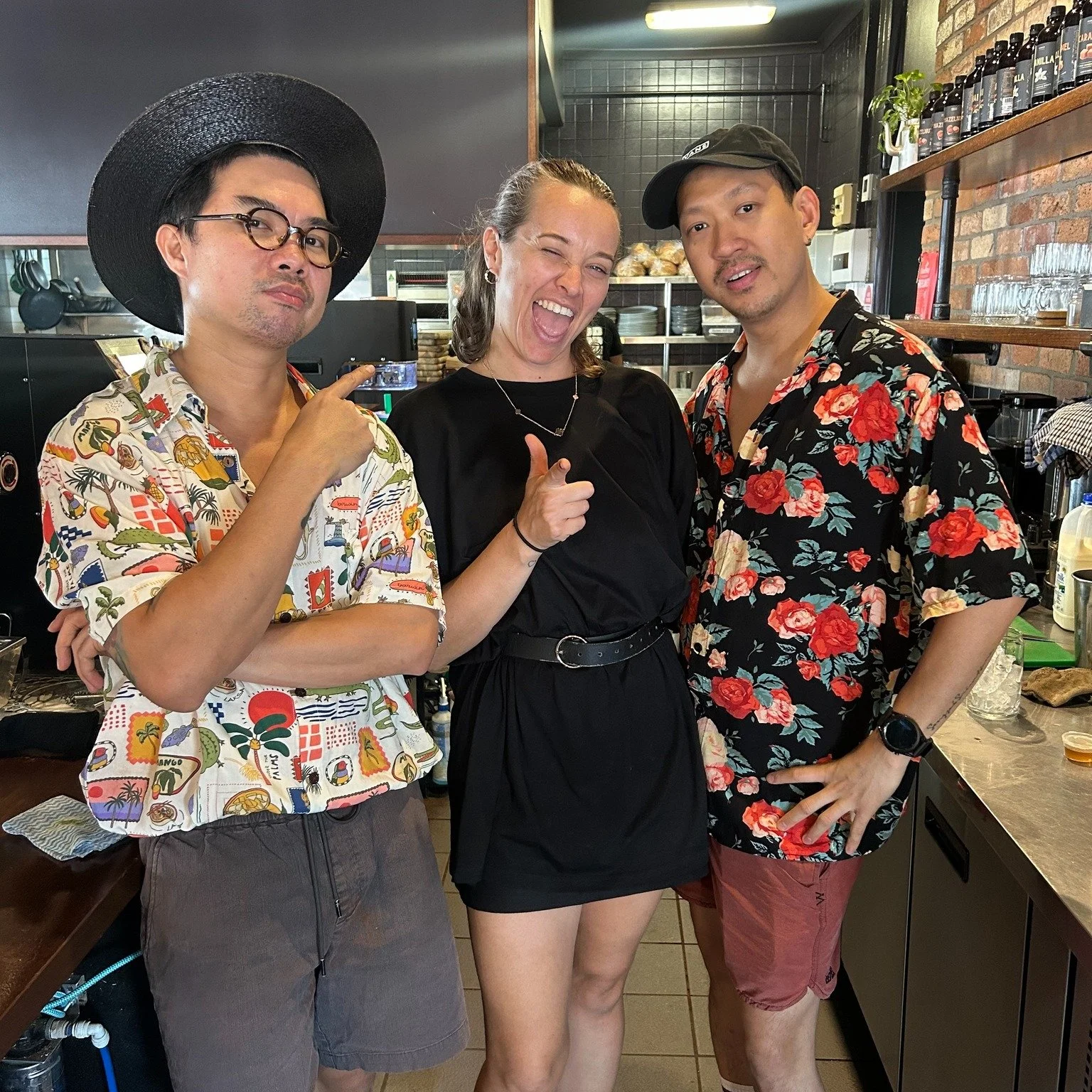 Paraps local caffeine dealers 🔥

1. Lucky, Justine and Toby, ready for coffee party 2.0
2. Toby, Harper and lucky - always working hard...
3. Big boss Justine, slinging coffees 
4. Lucky and Toby, always 🔥
5. Logano, never stops smiling 
6. Toby, L