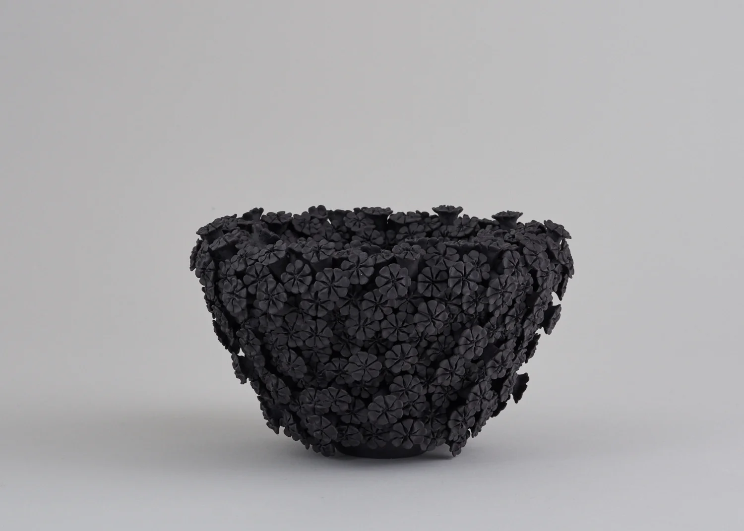 DAISY, black porcelain, 13.5cm H, 23cm W, £1200