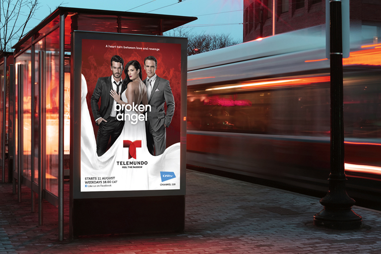 Telemundo tune in campaign, Broken Angel, Alexis Design + Beautiful Creative
