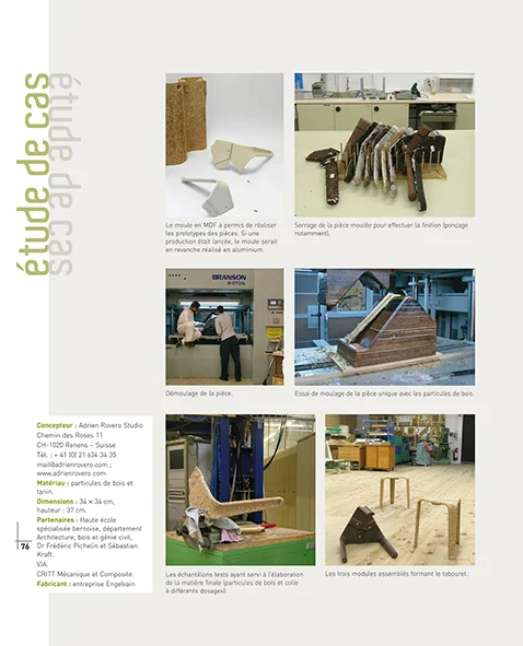 2011 Objet de l’étude Livre sur les tendances dans le mobilier contemporain Editeur Editions Eyrolles Auteurs Laurence Duca et Rémy Peyrard Type de mission choix des sujets, rédactionnel, pré-maquettage Prix 35 euros