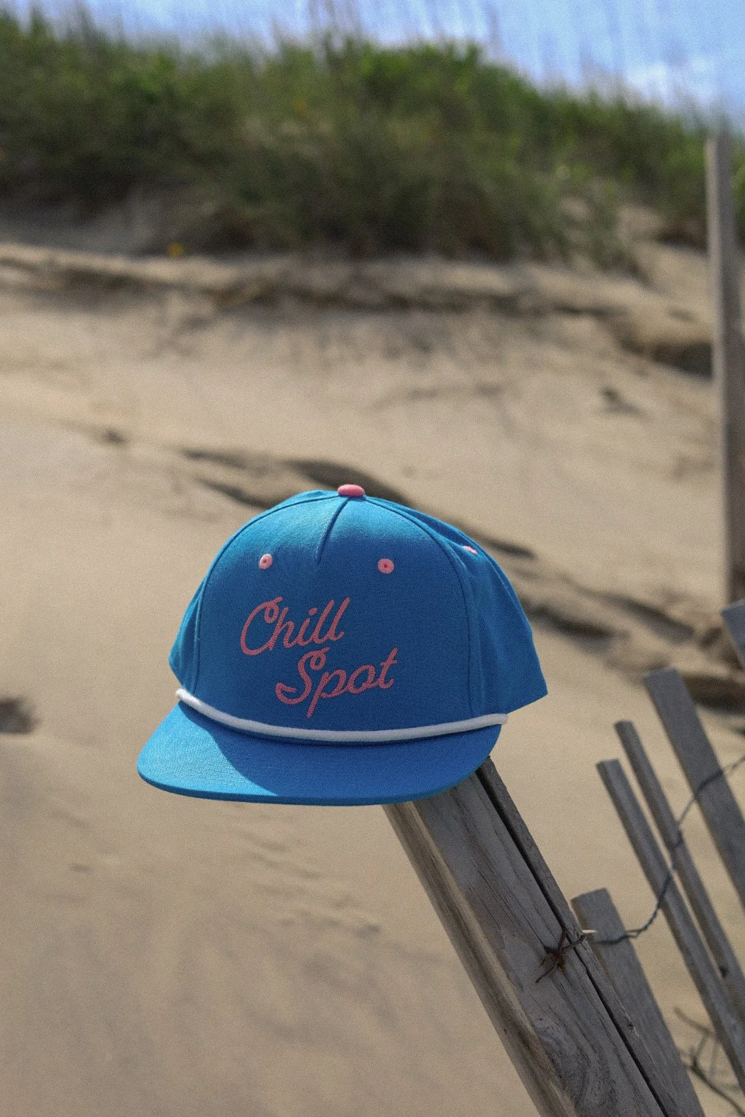 Blue w/ Pink Embroidery