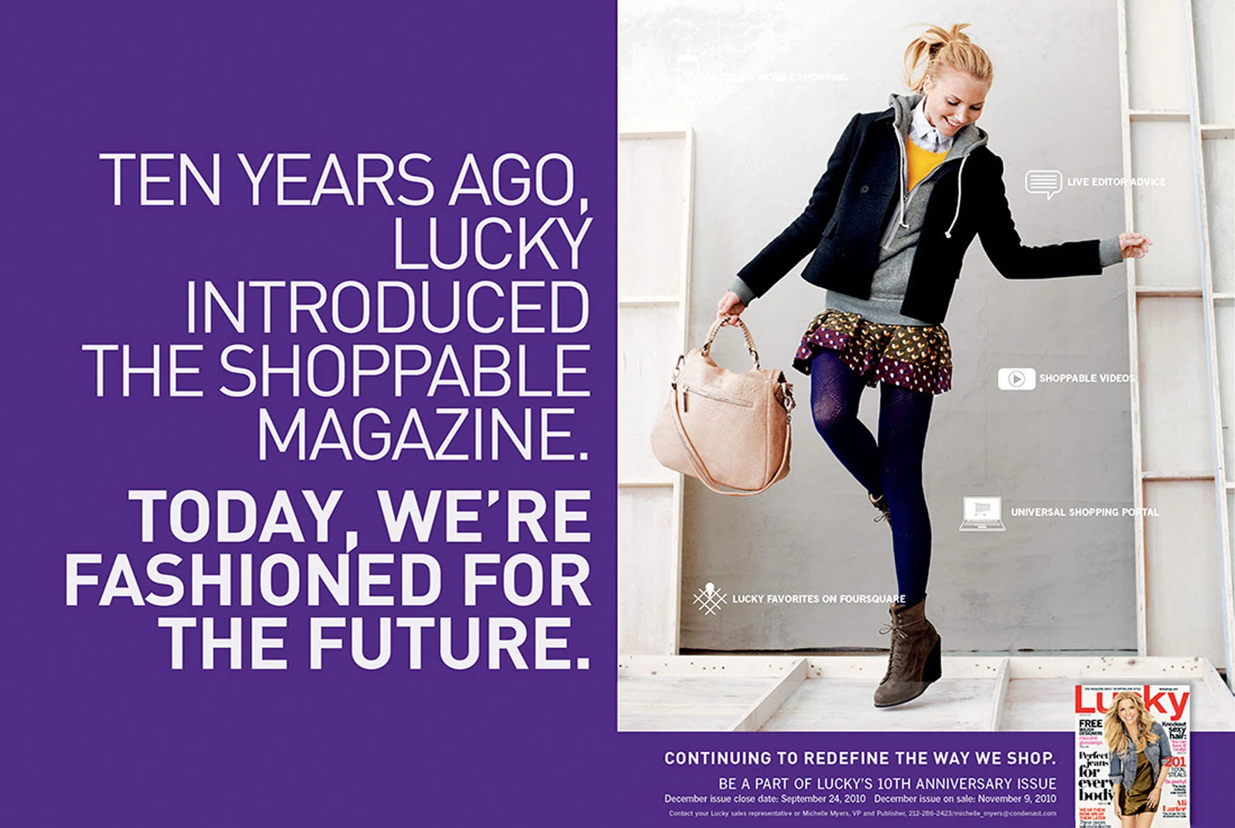 Ad for Lucky's 10th Anniversary Issue 