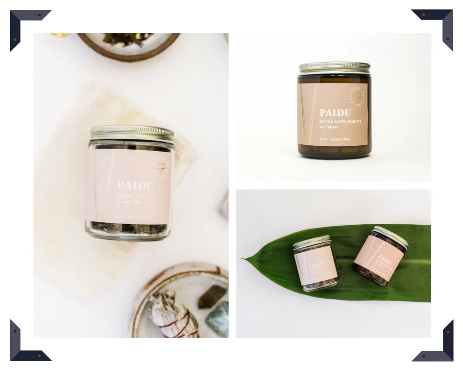 Vie Healing Detox Tea ($26) and Detox Supplement (vegan) ($54) – ($75/pair)