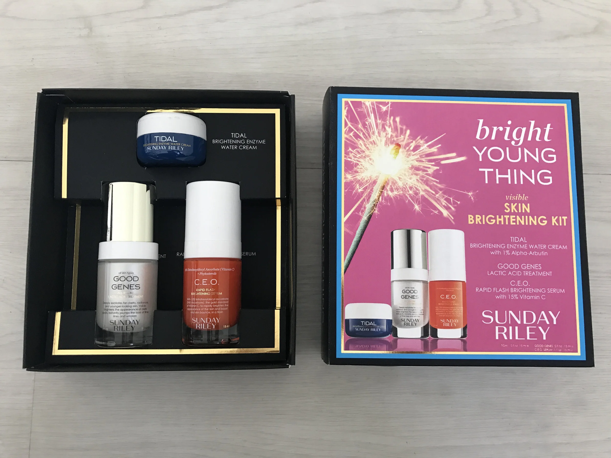 Sunday Riley Bright Young Thing Visible Skin Brightening Kit ($90, sephora.com )