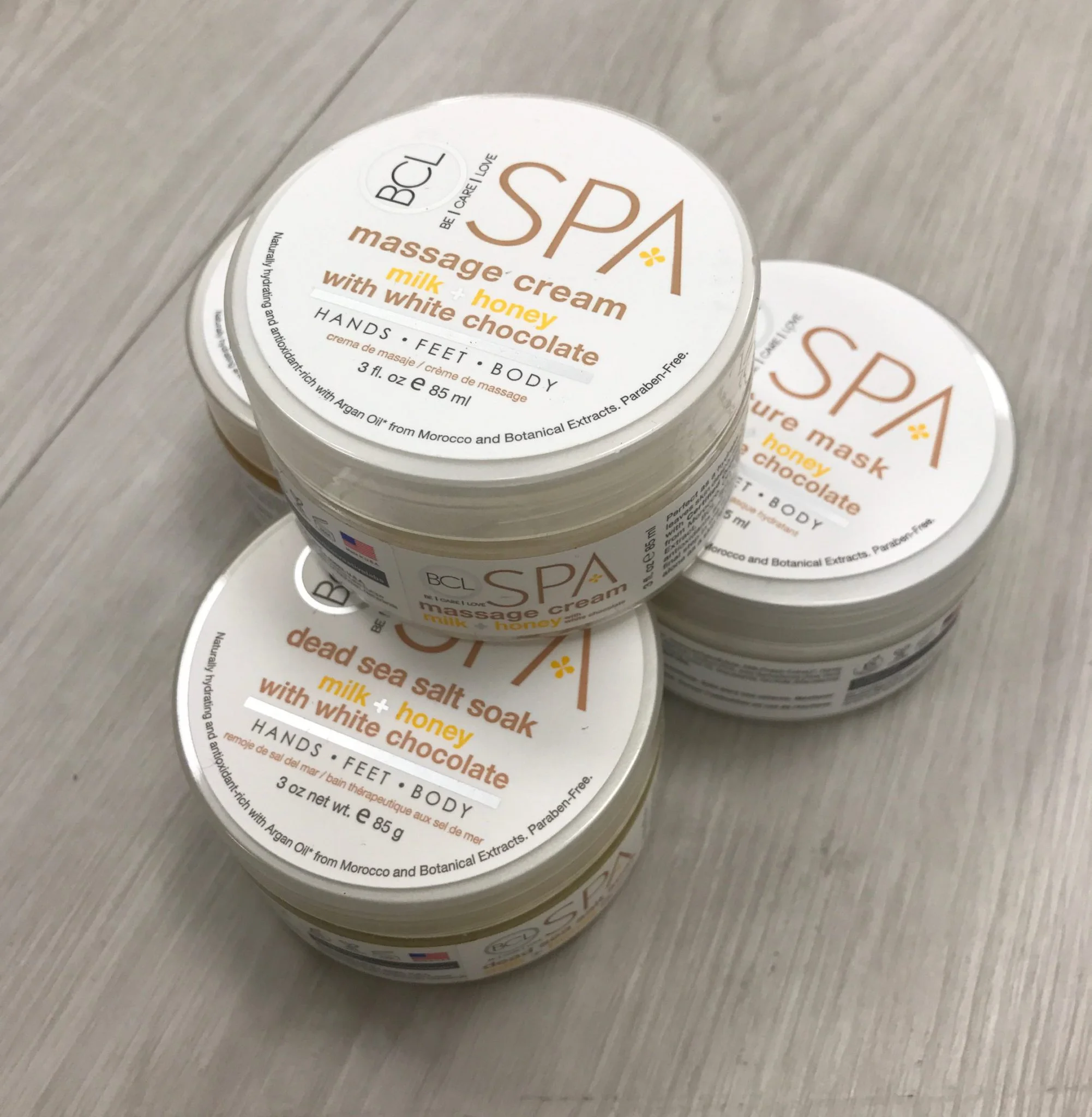 BCL Spa 4 Step Starter Kit for Hands, Feet & Body in Milk & Honey ($15, bclspa.com )