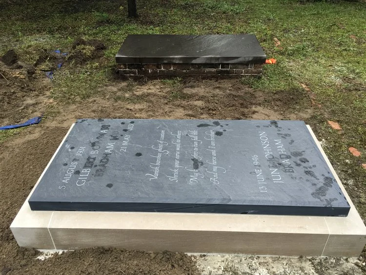 Slate Lettering by Adam Heller with Installation by S.A.Warren & Daughters