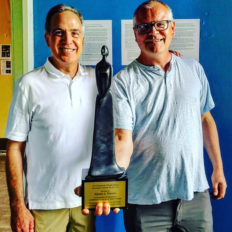 In 2019 Simeon was awarded S.C. Highest Arts Award: Elizabeth O’Neill Vernor Governors Award in the area of Art Education