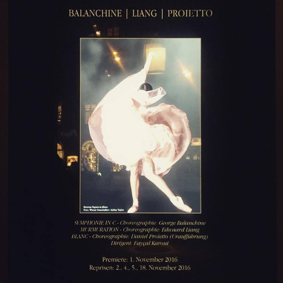 Première - Balanchine/Liang/Proietto - Nov 1st, 2016