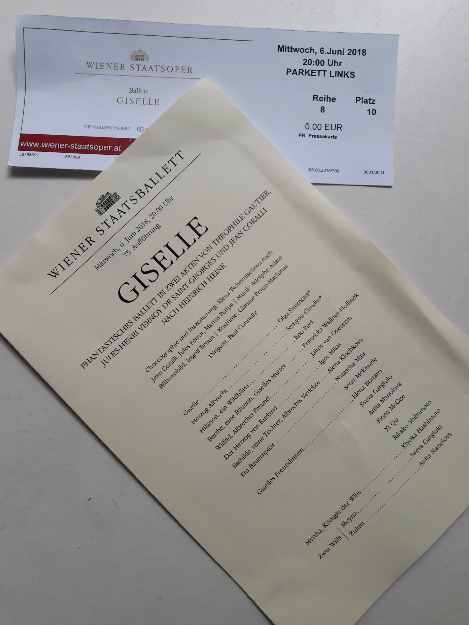 Giselle - revisited - Vienna State Ballett, June 6th, 2018
