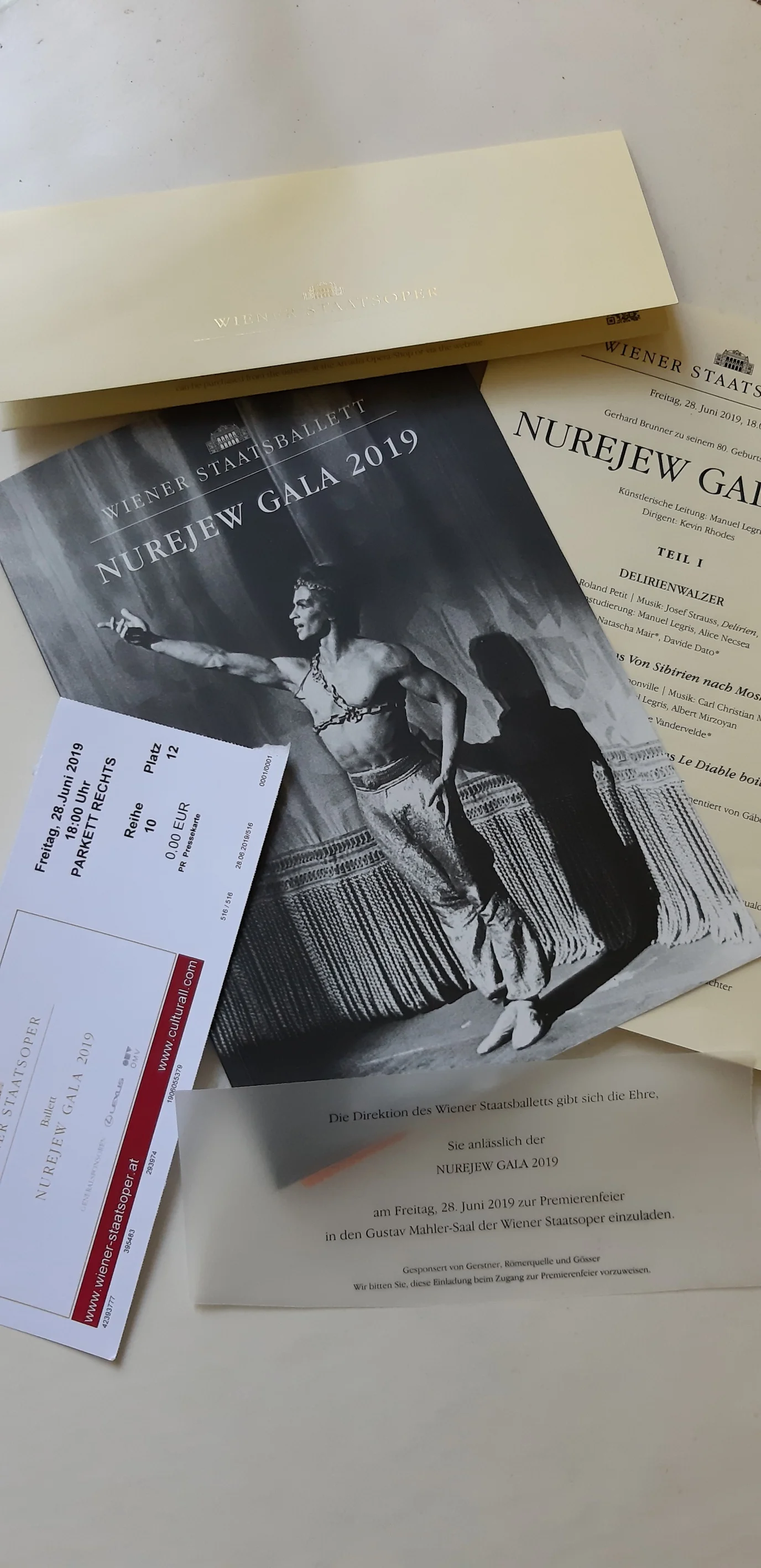 Nureyev Gala - Vienna State Opera, June 28th 2019.