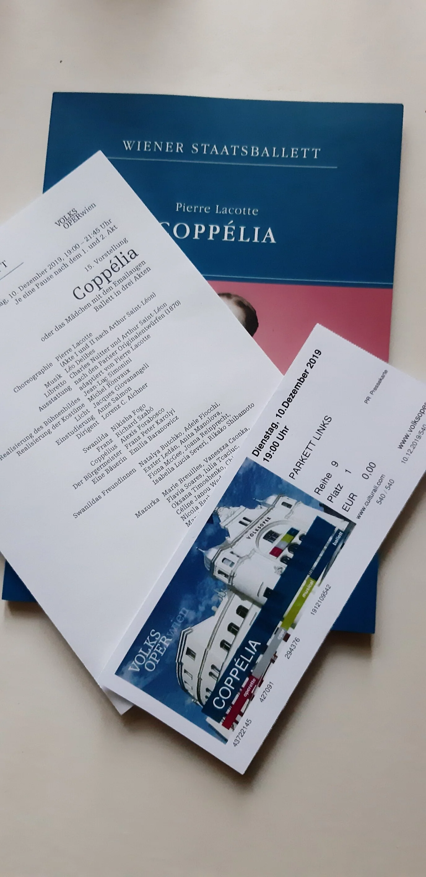 Coppélia - revisited: December 10th, 2019, Vienna State Ballet (Volksopera)
