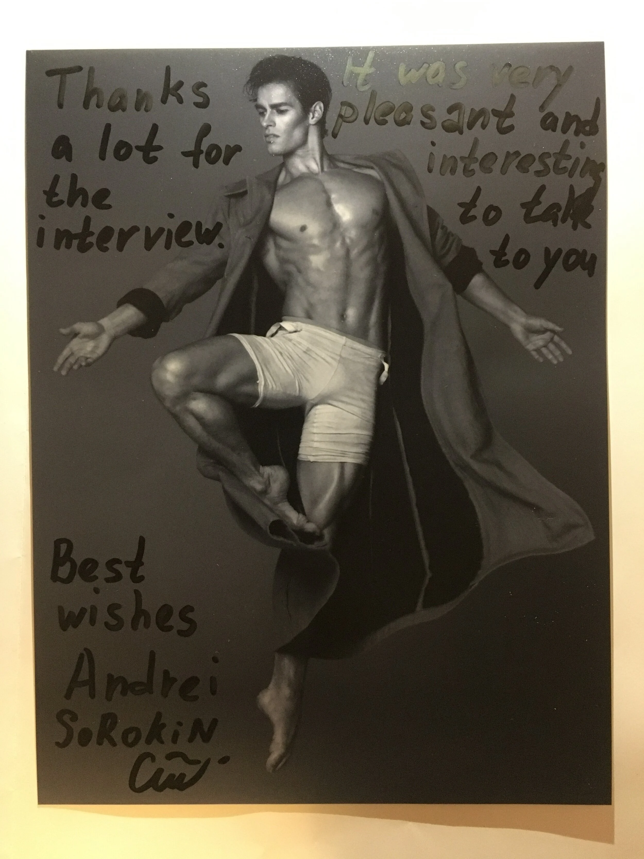 Andrey Sorokin - principal (Yacobson Ballet/ St. Petersburg): an Interview.