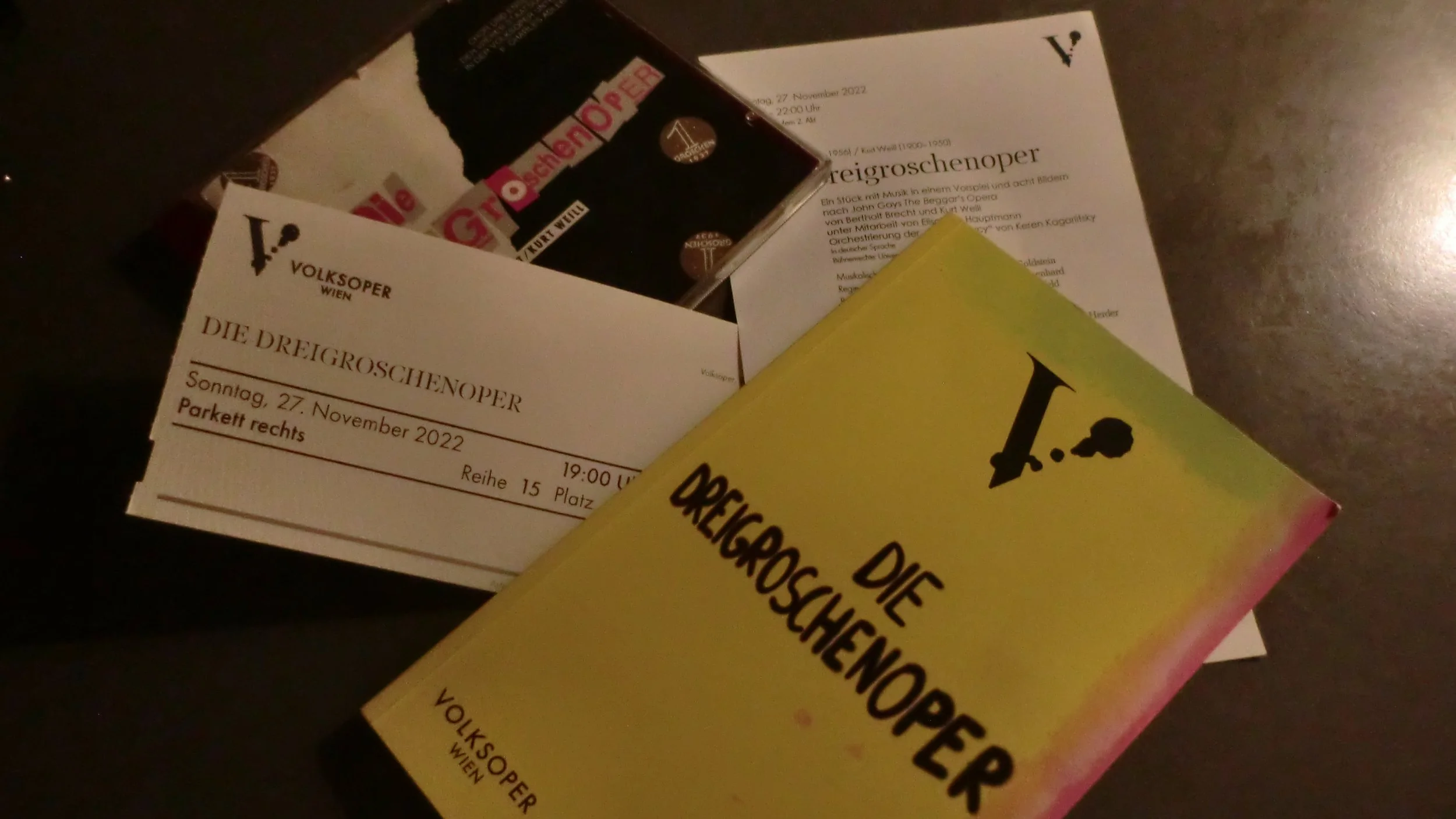 The Threepenny Opera (Die Dreigroschenoper): Première, Volksoper, Vienna, November 27th, 2022.