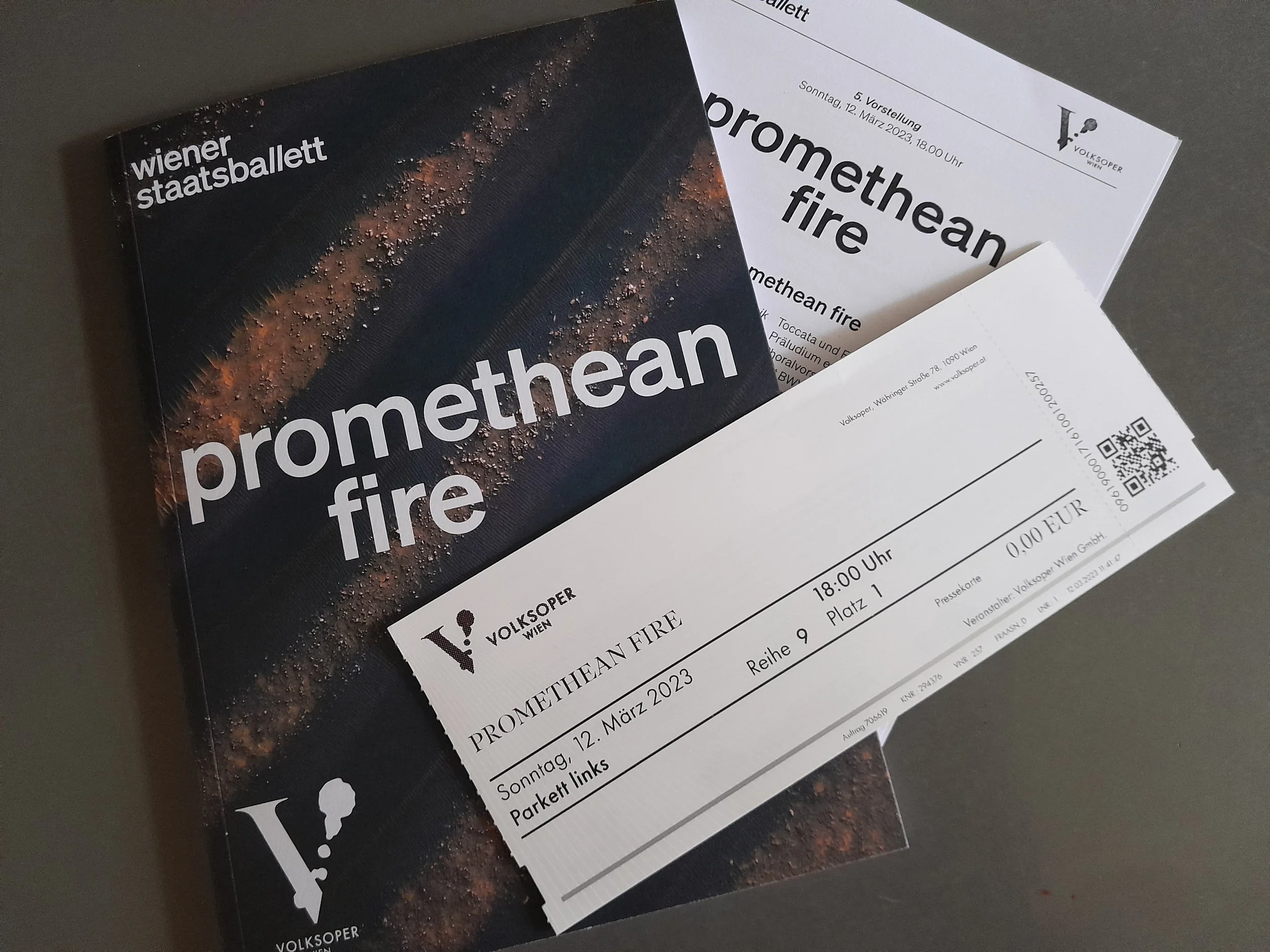 "Promethean Fire", Vienna State Ballet (Wiener Staatsballett), Volksoper, March 12th, 2023