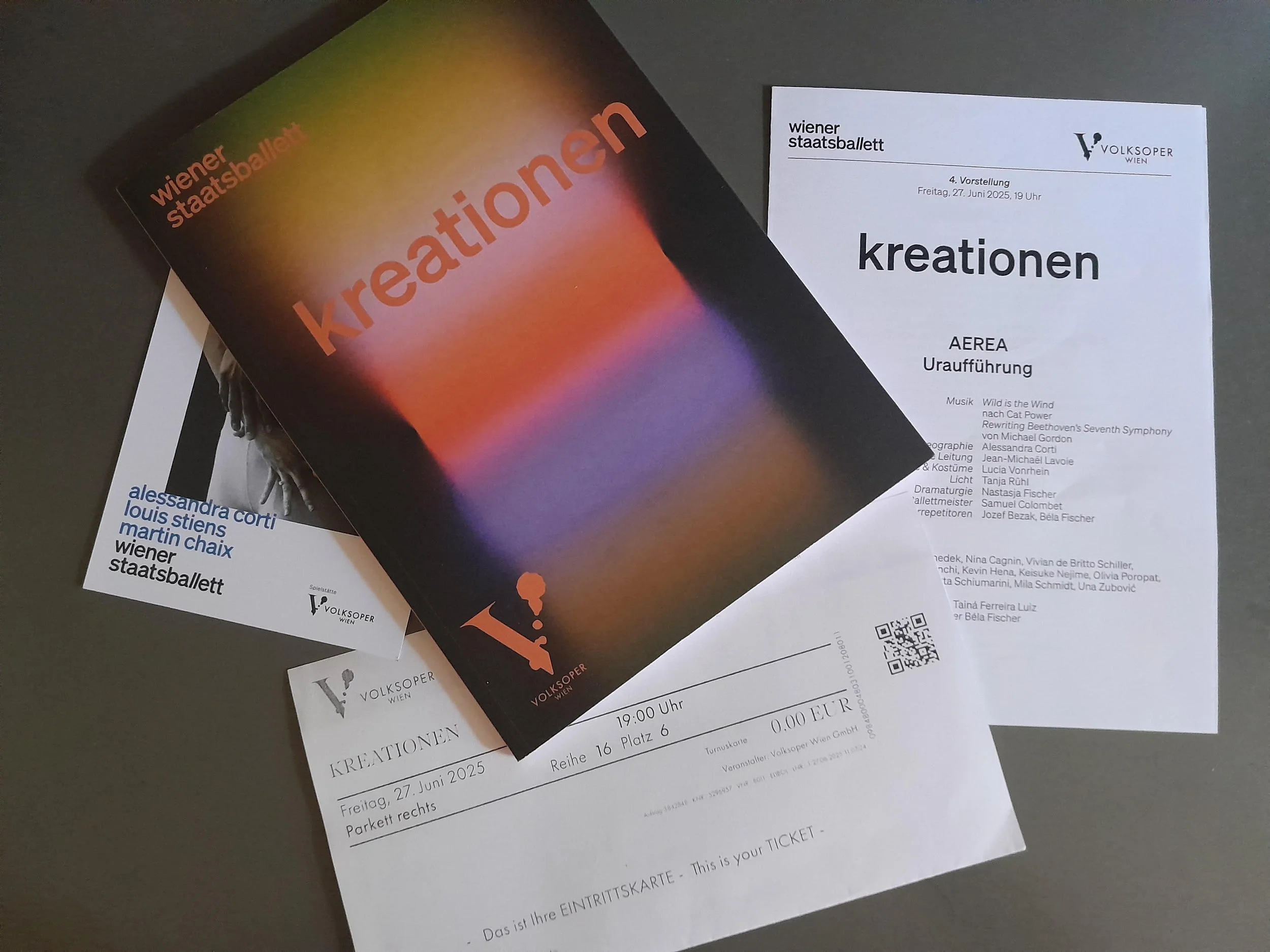 „Creations", Vienna State Ballet (Wiener Staatsballett), Volksopera, June 27th, 2025