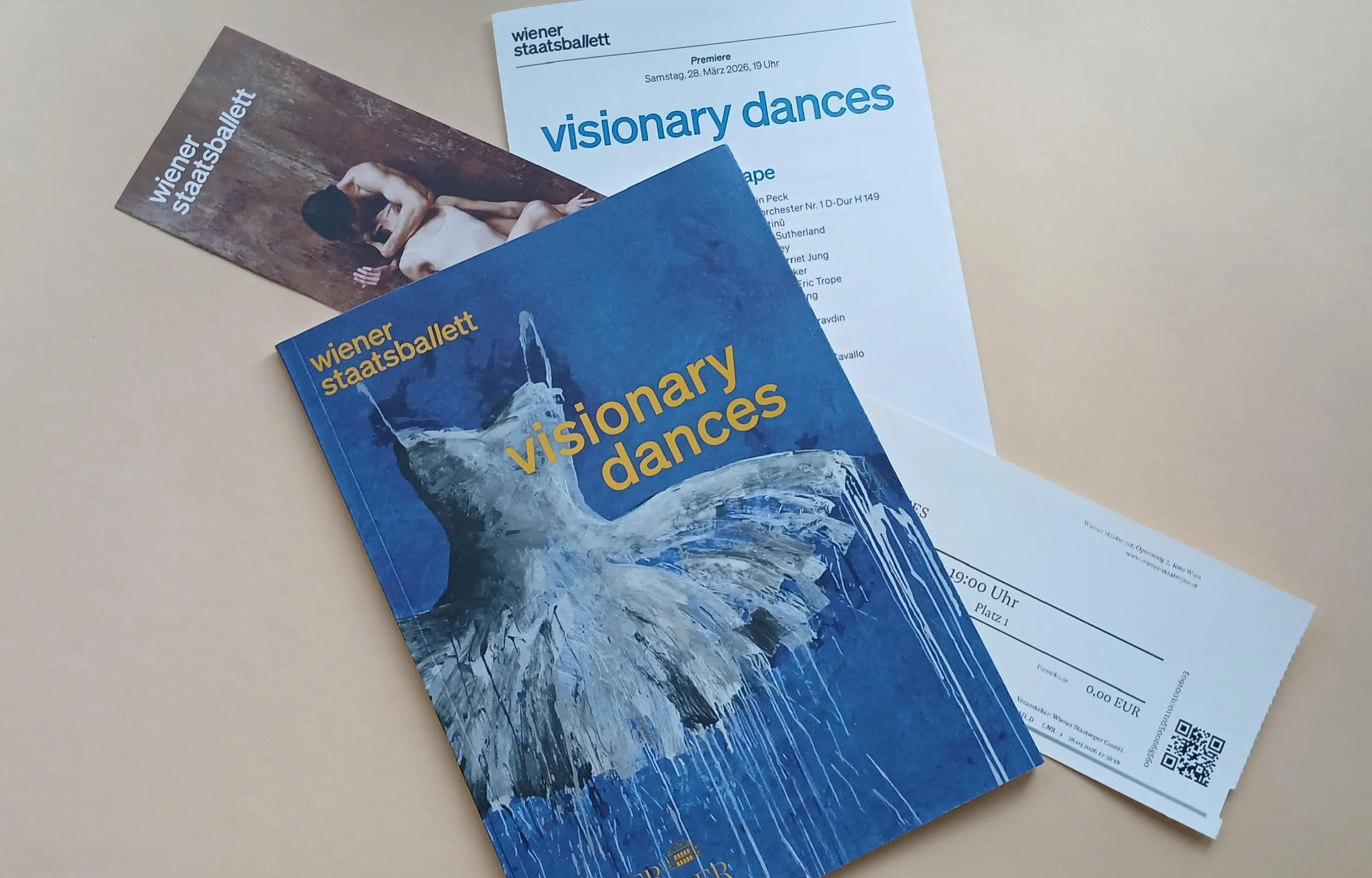  „Visionary Dances“, Première, Vienna State Ballet (Wiener Staatsballett), March 28th, 2026.