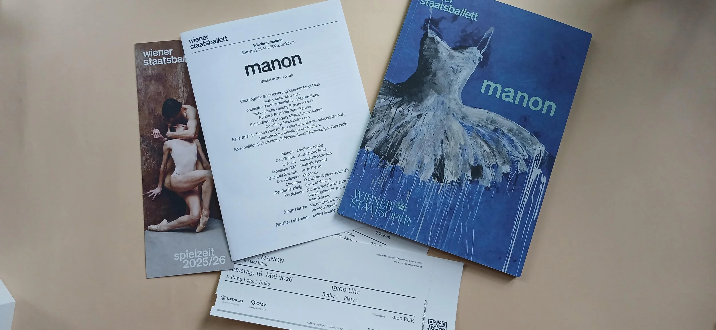 „Manon“, revisited: Vienna State Ballet (Wiener Staatsballett), May 16th, 2026