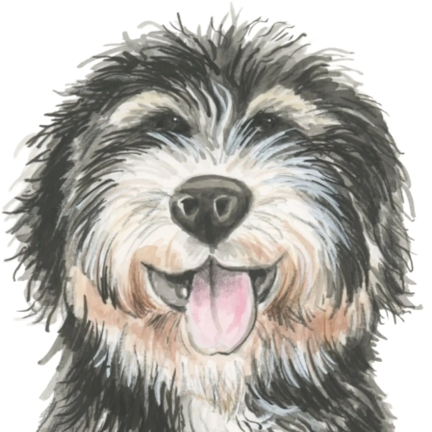 🐈&zwj;⬛️🐕t's been raining cats and dogs here in 2025!  So much personality to capture in these watercolor pet portraits ✨️❤️✨️
.
.
#watercolor #petportraits #dogs #cats #handpaintedpets