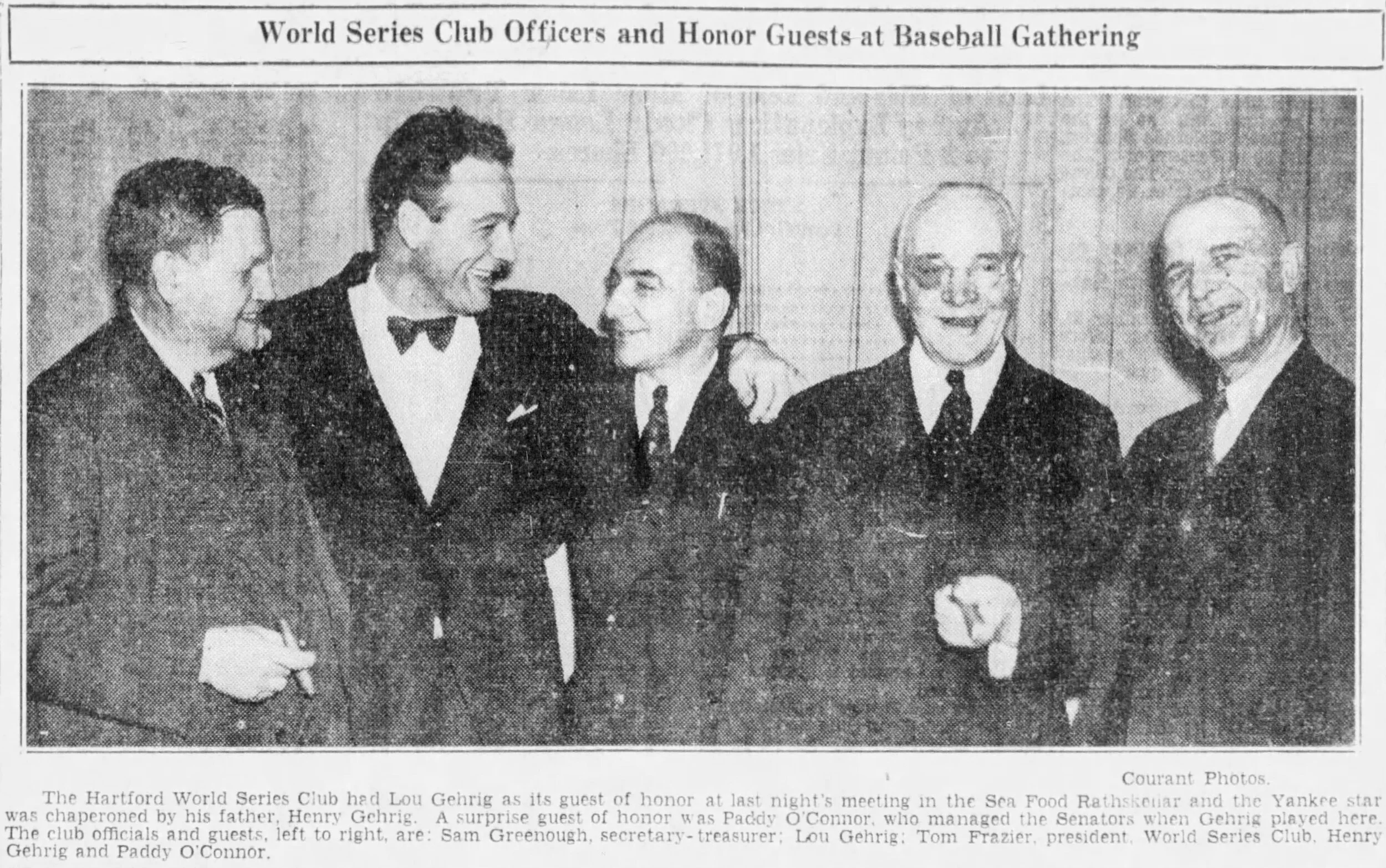 Lou Gehrig and Paddy O’Connor