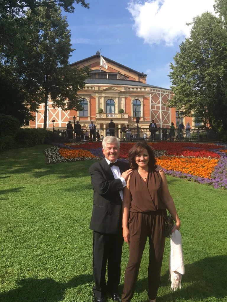 Dr Harry & Jacquie Brunjes at The Wagner festival in Bayreuth