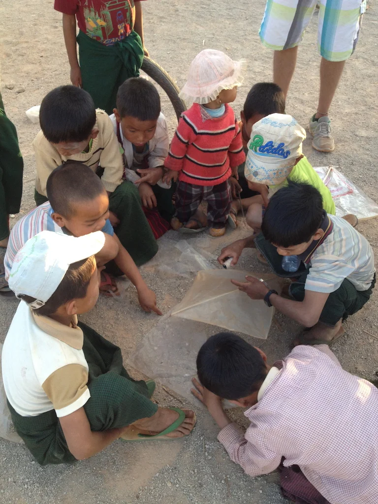 lots of brainstorming to create a kite