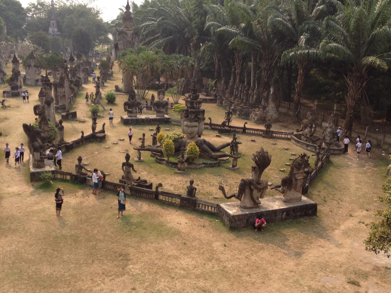 The Xieng Khuan (“buddha park”) is sculpture park that mixes Buddhist and Hindu statues