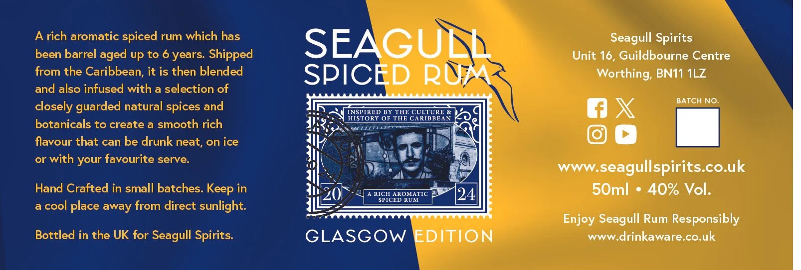 Seagull Rum_Minature Label Glasgow 2024.jpg