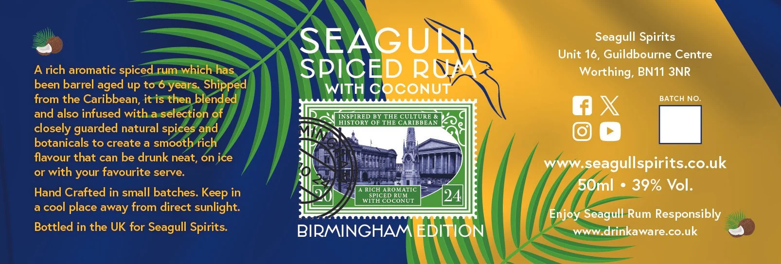 Seagull Rum&Coconut_Minature Label Birmingham 2024.jpg