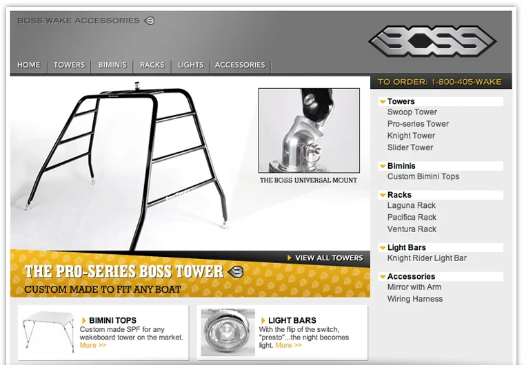 boss wakeboard tower