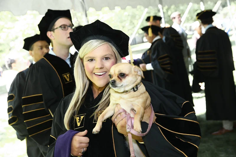 Emily A. Burns at her Vanderbilt Law Commencement Ceremony