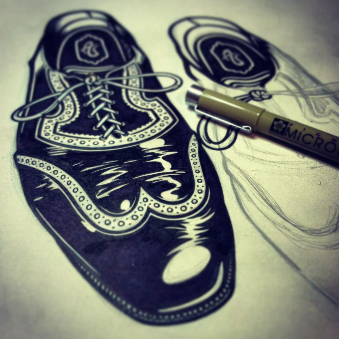 Old Shoes Pen & Ink.jpg