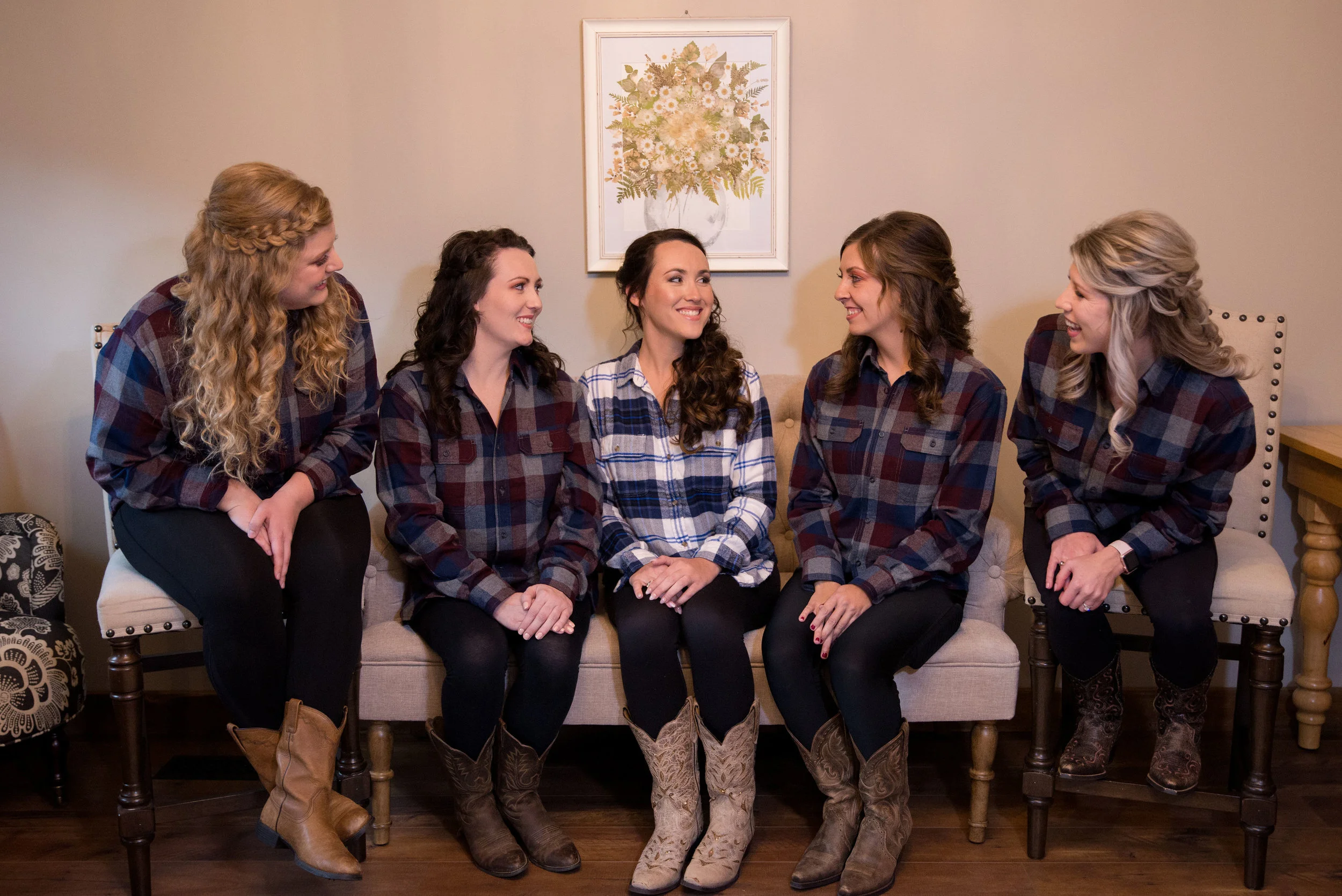 Cowboy boots and flannels were the perfect accessories for this fall day.