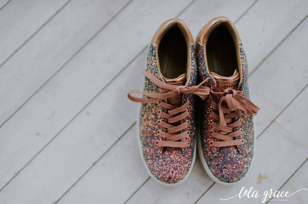 Note to every single bride; have a killer pair of reception shoes!