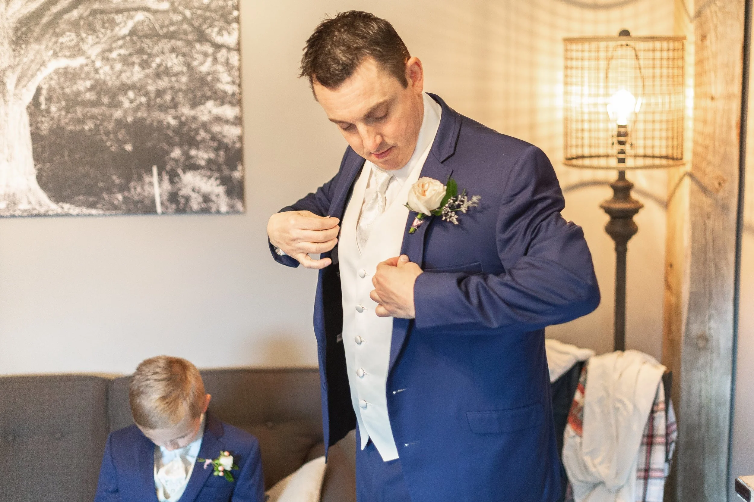 Amanda and Joe choose to have their children stand by their sides; Amanda’s son and daughter along with Joe’s daughter made up their sweet bridal party.