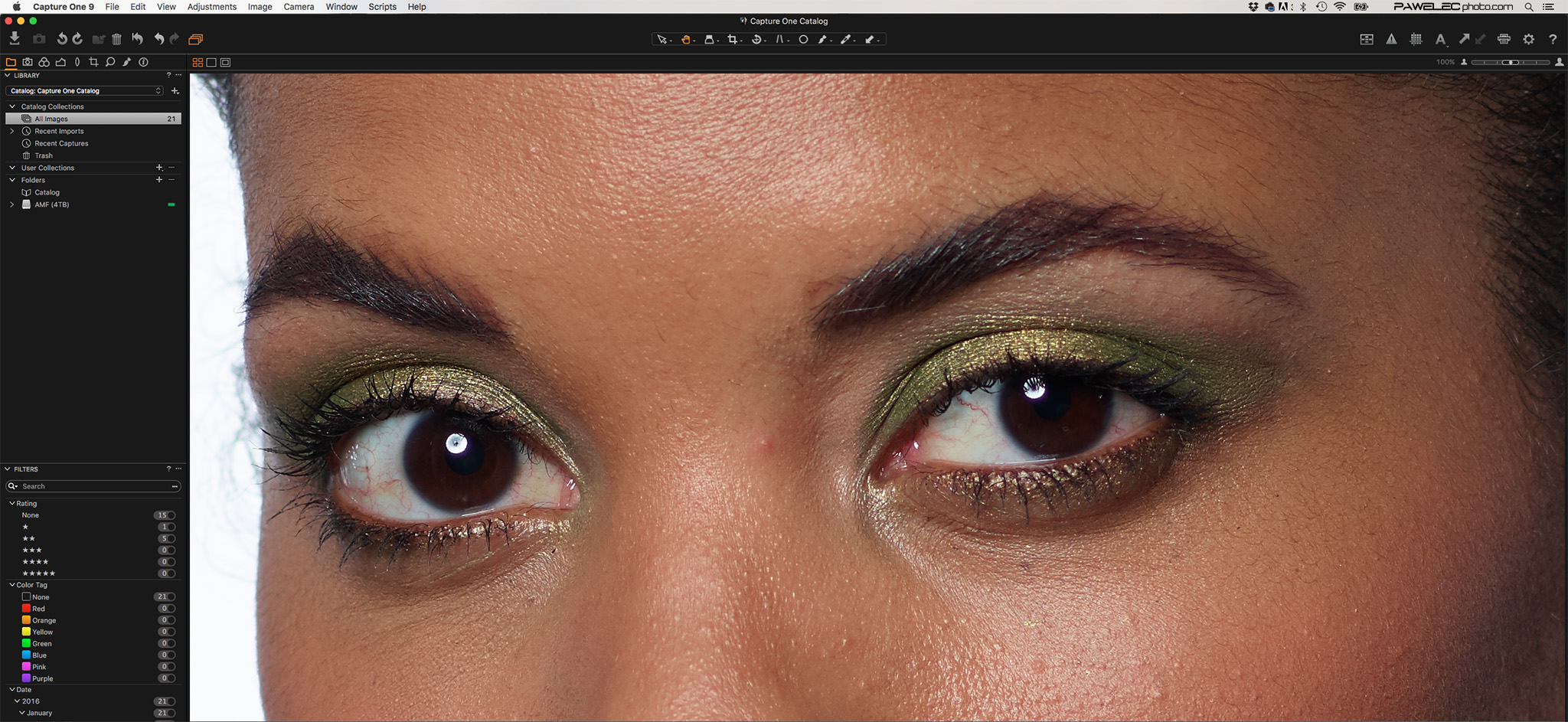Unedited Phase One 100MP file from the XF in Capture One Pro at 100% magnification! Amazing detail the eyes and skin texture!