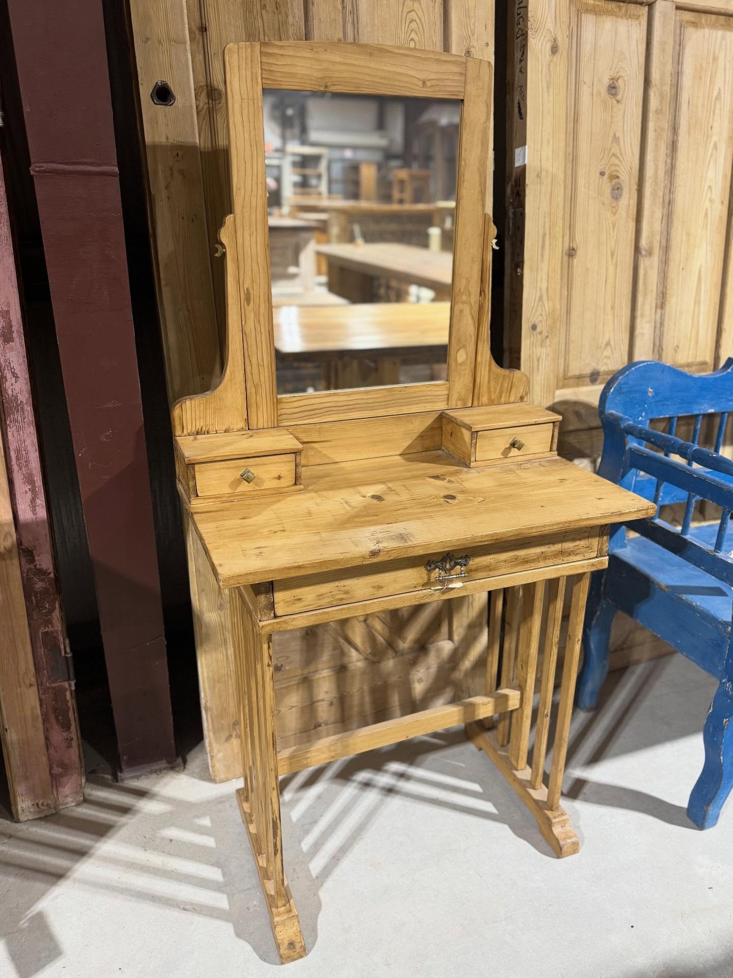 {Requested} Smallish vanity for personal use. ✨

Shown: small antique pine vanity with drawer. Perfect for small space. European circa 1920&rsquo;s. 30.5&rdquo; wide, 17.5&rdquo; deep and 61&rdquo; high