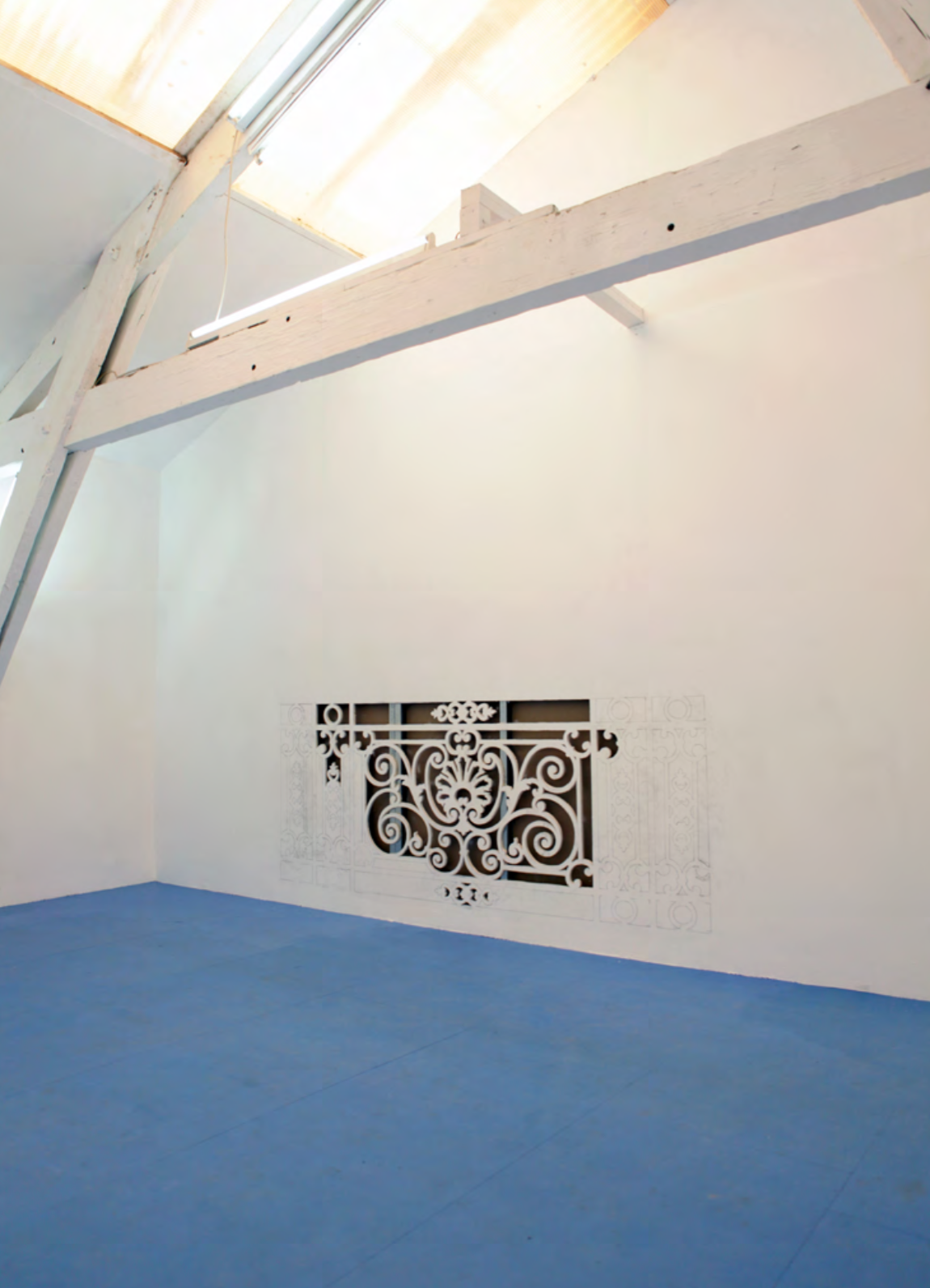 Quelque chose dont j'ai eu conscience, mais que j'ai oublié depuis , 2017, Artist Run Space Mutatio, Ateliers Aimé Delru, Nantes, 200x95cm