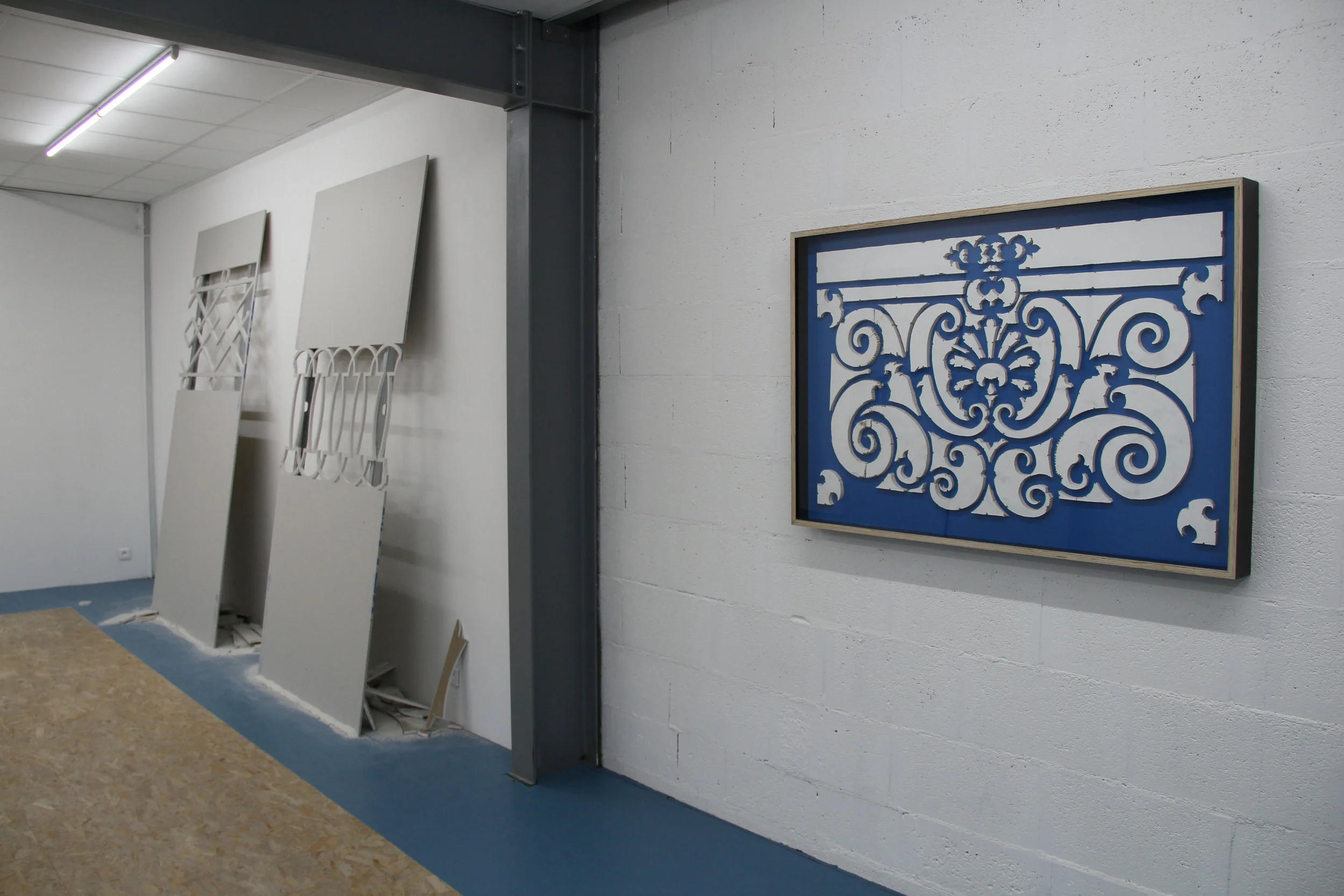 Exhibition view : Le syndrome du précipice , Hugues Loinard, Galerie Marchepied, 2018