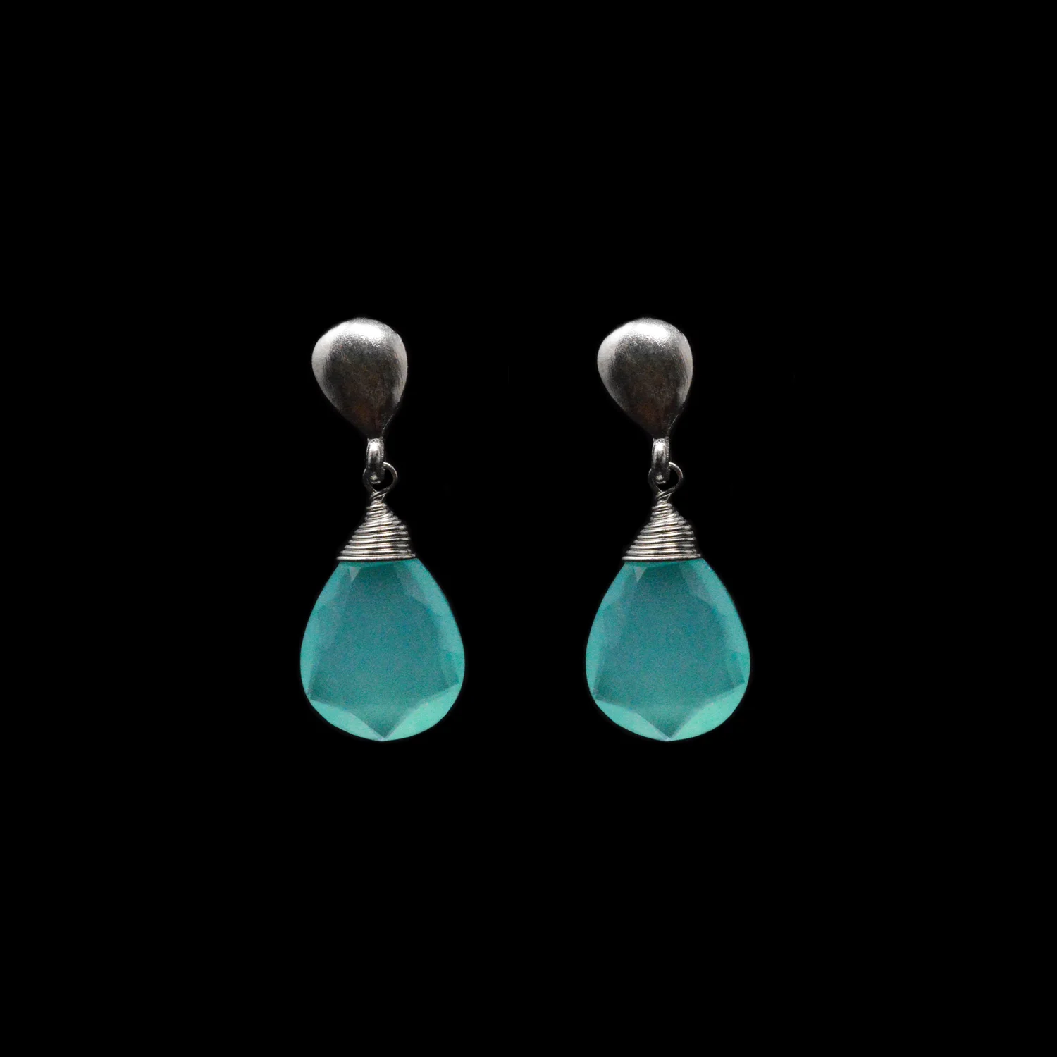 chalcedony earrings