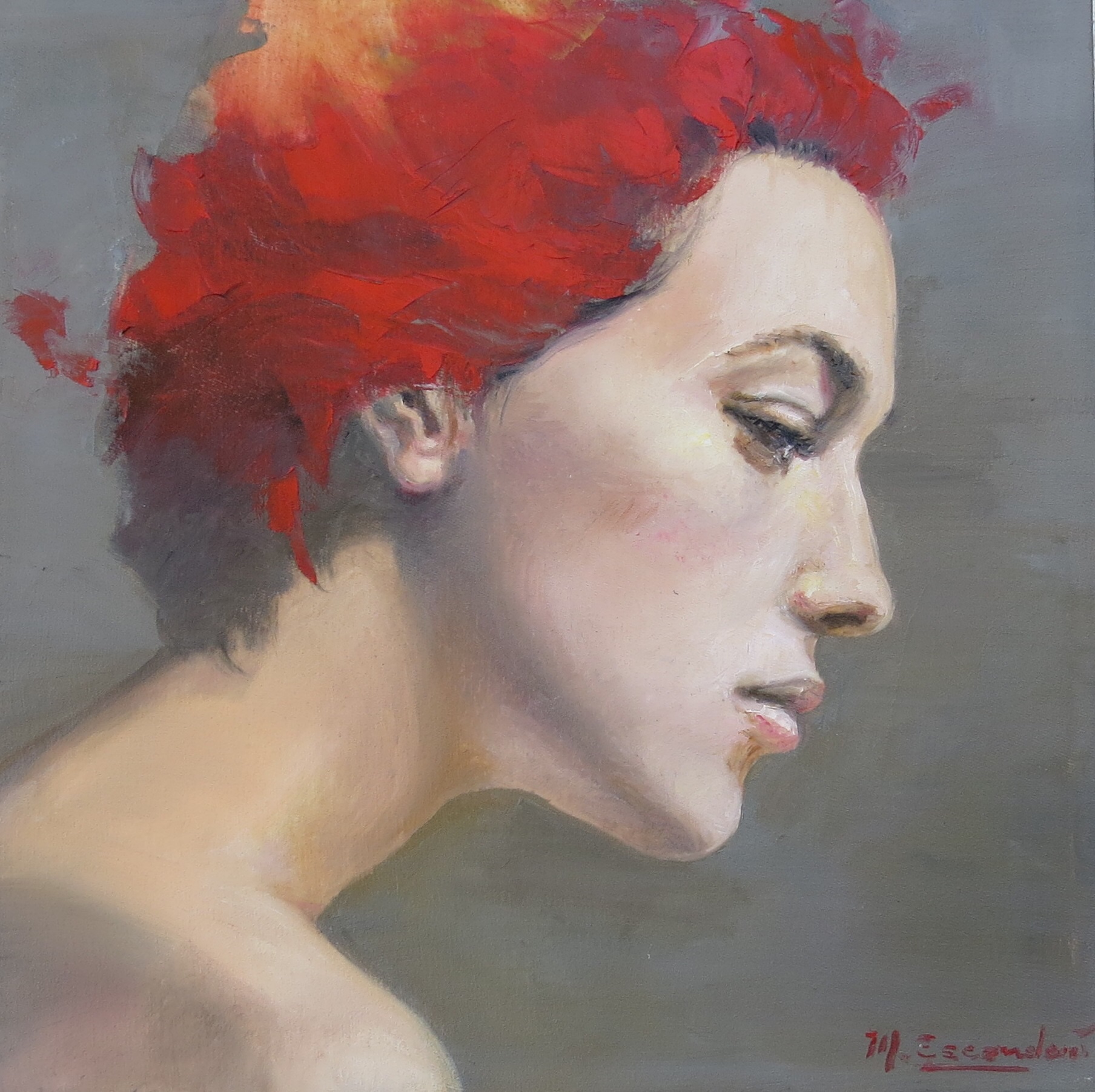 “Amy” oil on canvas 0.40m x 0.40m