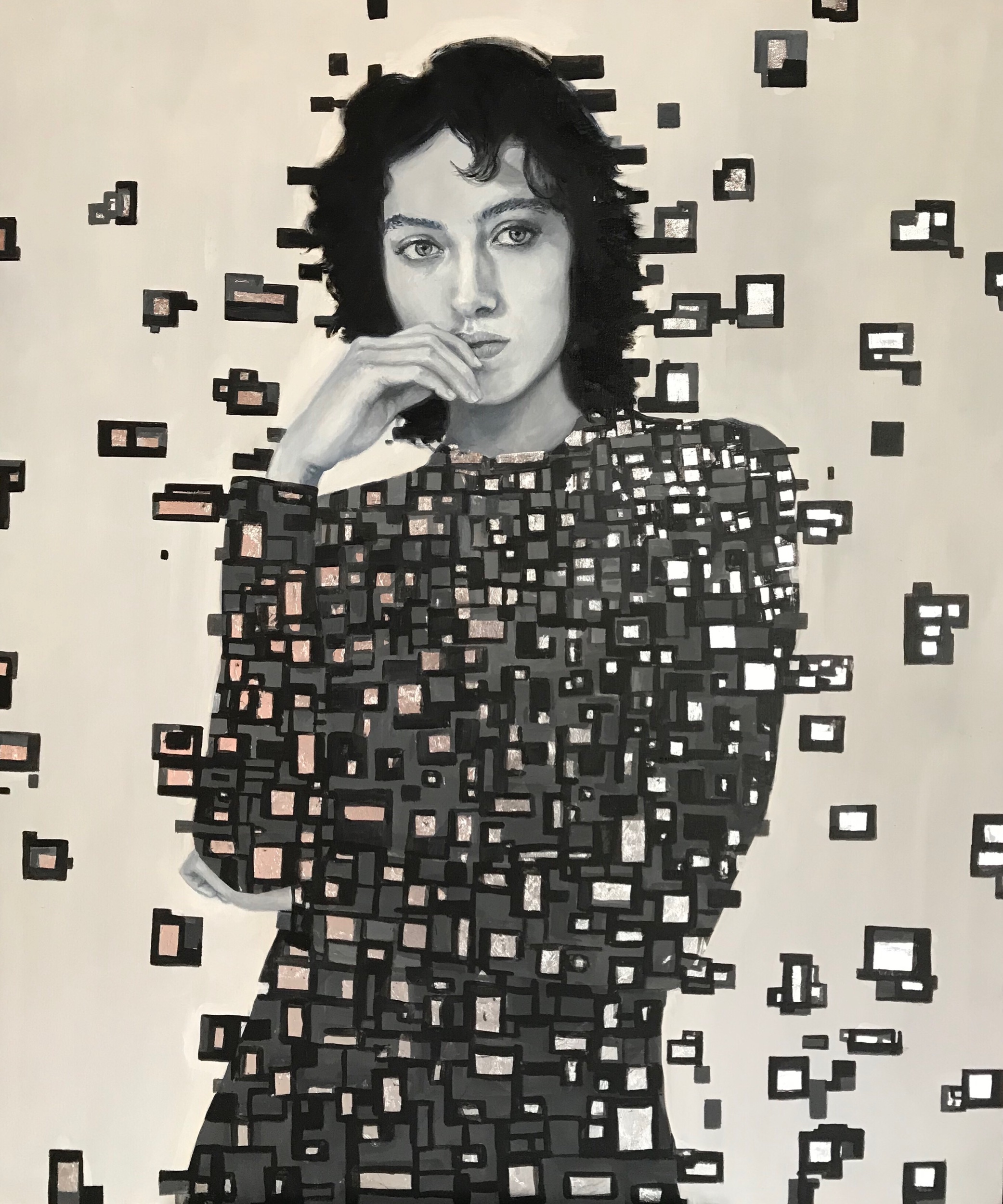 “Cuando se está y no se está” oil on canvas 1.40m x 1.20m 2019