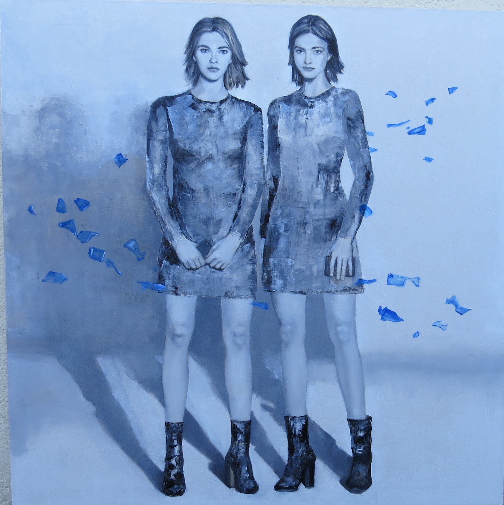 “Cristales rotos” oil on canvas 1.20m x 1.20m